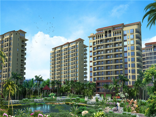 海口蓝水湾2期江海汇购房优势分析，对比翡翠经典花园配套~