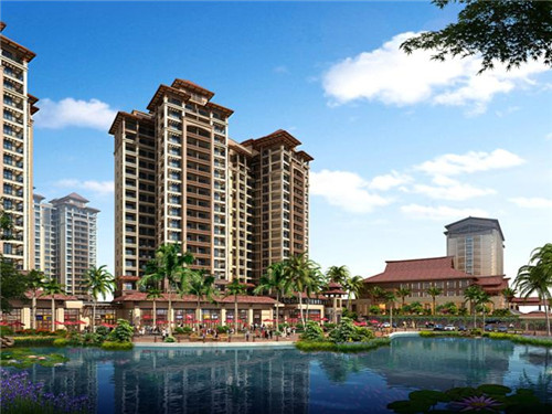 海口热门楼盘，绿城·桃李春风总价1100万/栋；一次性付款99折