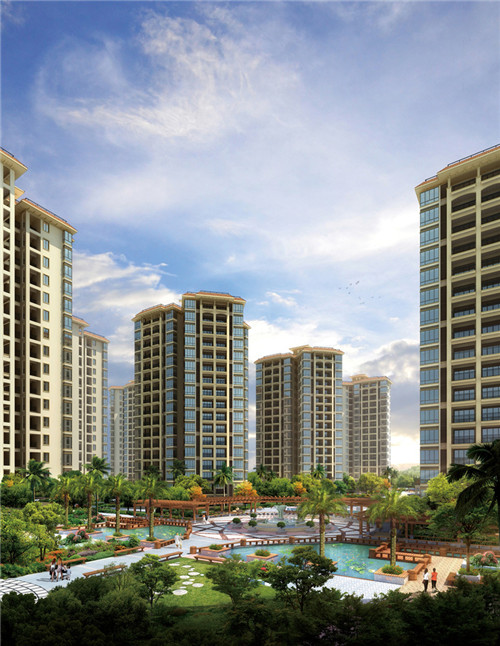 海南海口房地产价值如何？华彩·海口湾广场B栋写字楼现已封顶，均价30000元/㎡